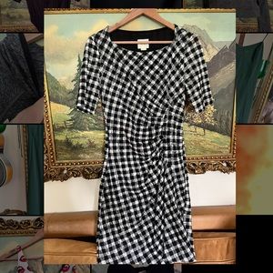 Anthropologie Maeve Retro Gingham wiggle dress